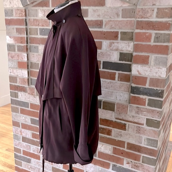 FLEET STREET Brown Full Zip Toggle Button Raincoat Jacket Size PM - Picture 11 of 16